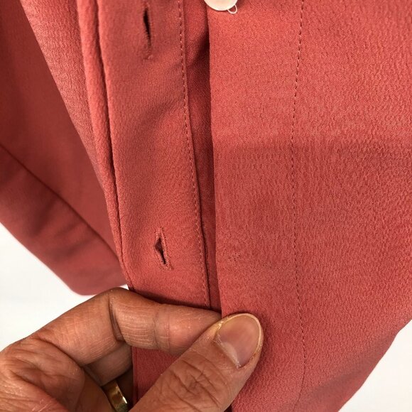 Reiss Arizona Utility Tie Shirt Dress in Dusty Rose Women's Size 4 - Picture 13 of 16